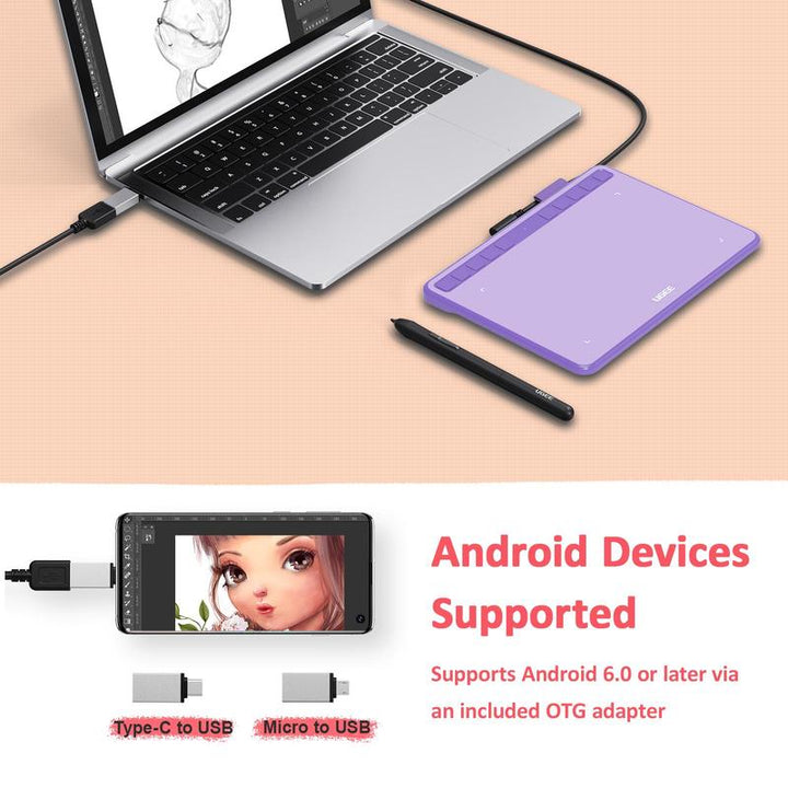 Portable Digital Drawing Tablet with Battery-Free Stylus - Perfect for Art, Writing & Home Office - 10 Programmable Keys - Ideal Summer Gift