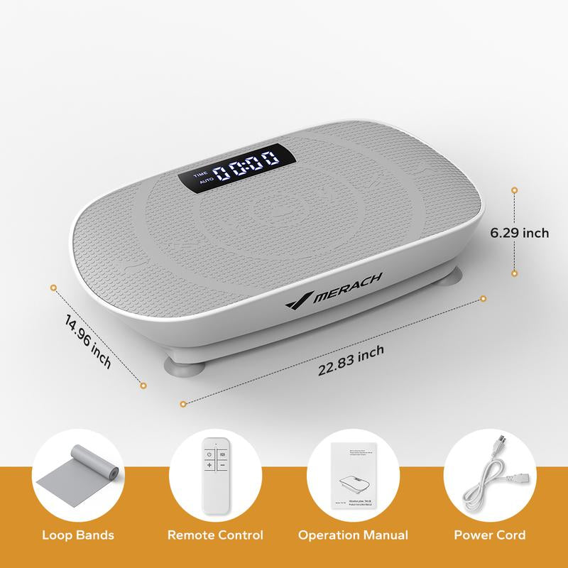 Revitalize Your Fitness Routine: MERACH Vibration Plate Exercise Machine for Whole Body Wellness and Lymphatic Drainage