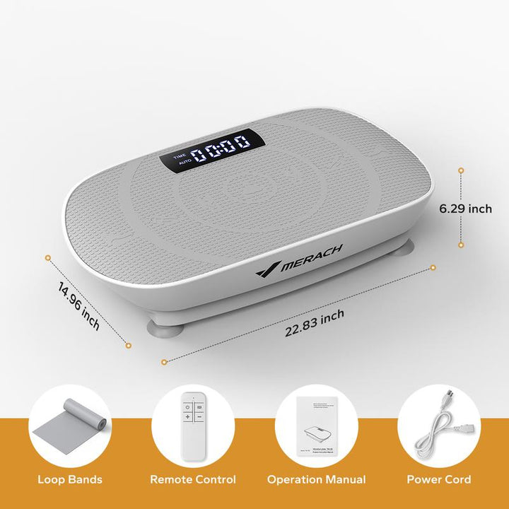 Revitalize Your Fitness Routine: MERACH Vibration Plate Exercise Machine for Whole Body Wellness and Lymphatic Drainage