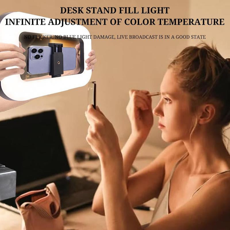 USB Rechargeable Selfie Ring LED Ring Light, Clip-On Selfie Fill Light, Mobile Power Supply for Charging Other Devices, Tripod Light, Photography Flash, Videography Equipment, Stabilize Mobile Phone Lens