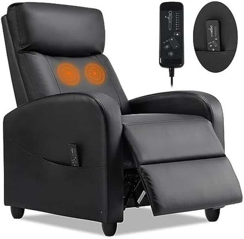 Luxurious Sweetfurniture Massage Recliner Chair - Modern Adjustable Theater Seating with Padded Comfort for Your Living Room