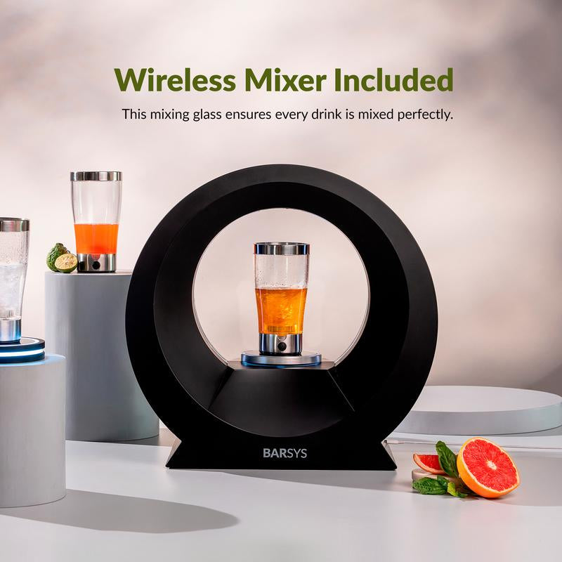 Barsys 360 Home Bar Cocktail Mixer - Effortlessly Craft Personalized Margaritas & Mocktails with App-Enabled Precision (Black)