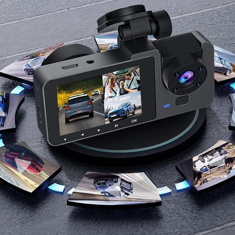 Dash Camera for Cars,4K Full UHD Car Camera Front Rear with Free 32GB SD Card,Built-In Super Night Vision,2.0'' IPS Screen,170°Wide Angle,Wdr, 24H Parking Mode, Loop Recording，Driving Recorder，Keep on Driving，Trafficcamera，Dashcam，Dash Cam Videos 4K