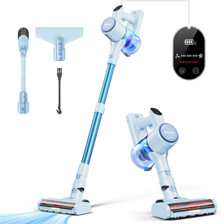 Dezkly 300W Cordless Vacuum Cleaner - 23Kpa Powerful Suction, 48 Mins Runtime, Lightweight Stick with LED Display & Sofa Brush for Effortless Cleaning on Hard Floors, Carpets & Pet Hair