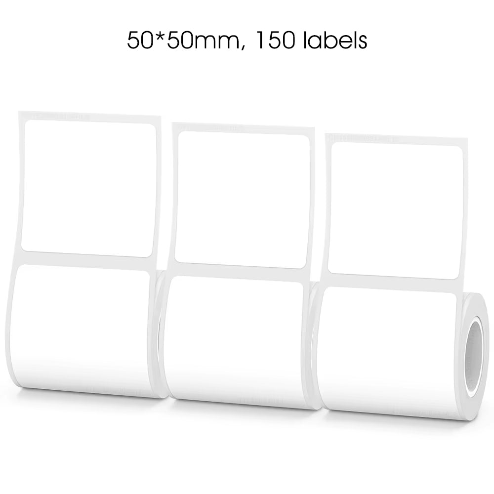 Compact Bluetooth Mini Label Printer - Inkless Thermal Adhesive Sticker & Barcode Maker P50