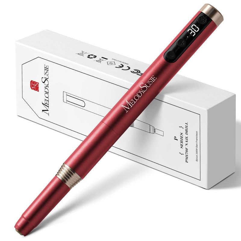 Melodysusie PM170F Rechargeable Nail Drill - Lightweight 30,000 RPM for Perfect Manicures