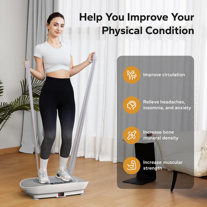 Revitalize Your Fitness Routine: MERACH Vibration Plate Exercise Machine for Whole Body Wellness and Lymphatic Drainage
