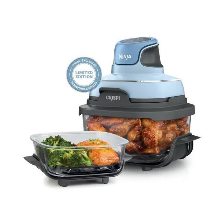 Ninja Crispi 4-in-1 Portable Glass Cooking System - Versatile 4 QT & 6 Cup Containers with Storage Lids, Freezer & Dishwasher Safe!