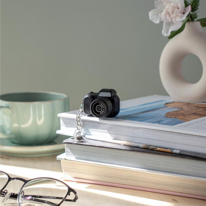 Tiny Looxe 64GB Mini Keychain Camera - Retro Style, 1080P HD, Built-In Screen for Capturing Memories