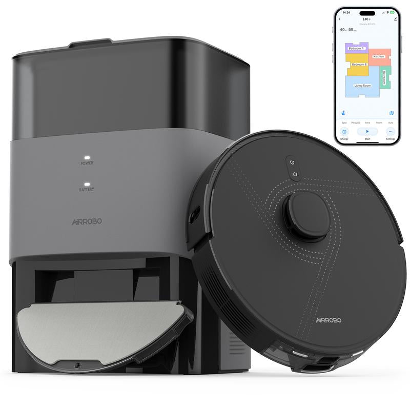 AIRROBO G60 & L40+ & L50+ Robot Vacuum and Mop Series - Ultimate Cleaning with Self-Empty Station and Ultrasonic Carpet Detection