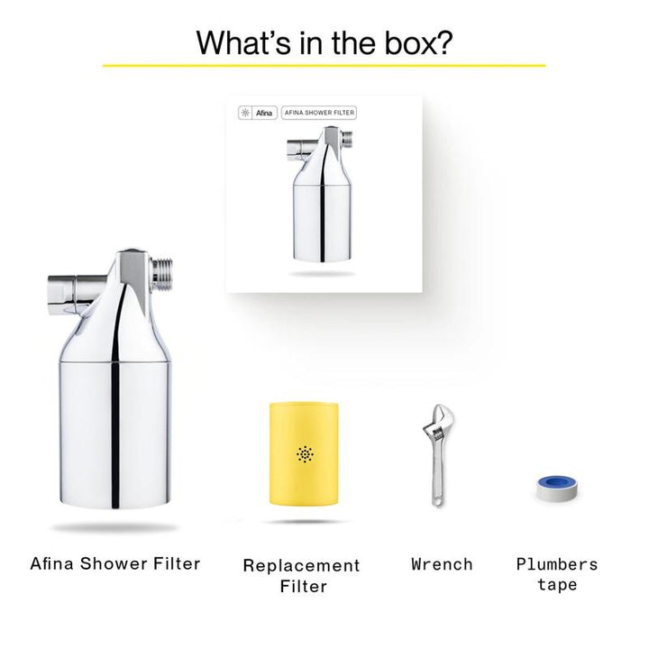 Revitalize Your Hair & Skin with the Afina Shower Filter – High Pressure Filtration for Healthier, Hydrated Beauty!