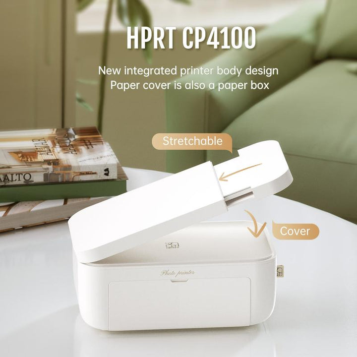 Portable 4X6 Photo Printer with 20 Sheets & 1 Ribbon - Perfect for iPhone, Android & Smartphones - Thermal Dye-Sublimation & AR Video Printing