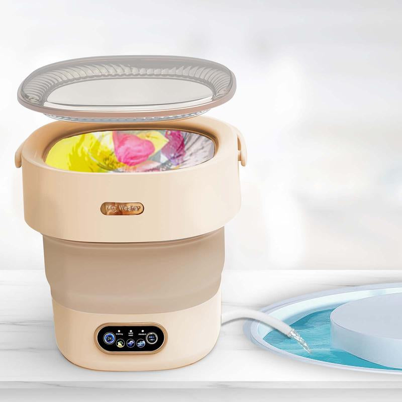 Compact & Portable Mini Washing Machine - 13L Capacity, Foldable Design, 3 Cleaning Modes for Travel, Apartments & RVs