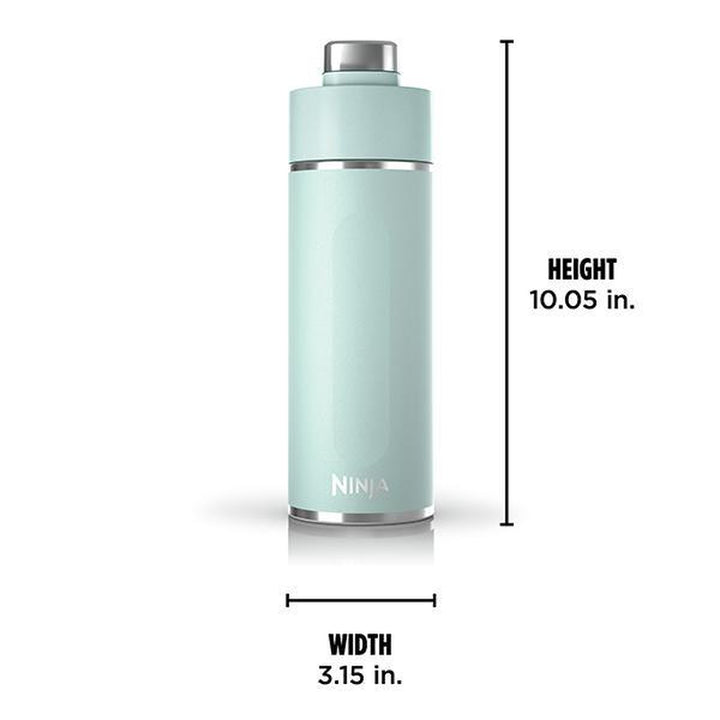 Ninja Thirsti 24Oz Travel Water Bottle - Perfect for Sparkling Drinks, Keeps Fizz Fresh & Cold, Leak Proof Design