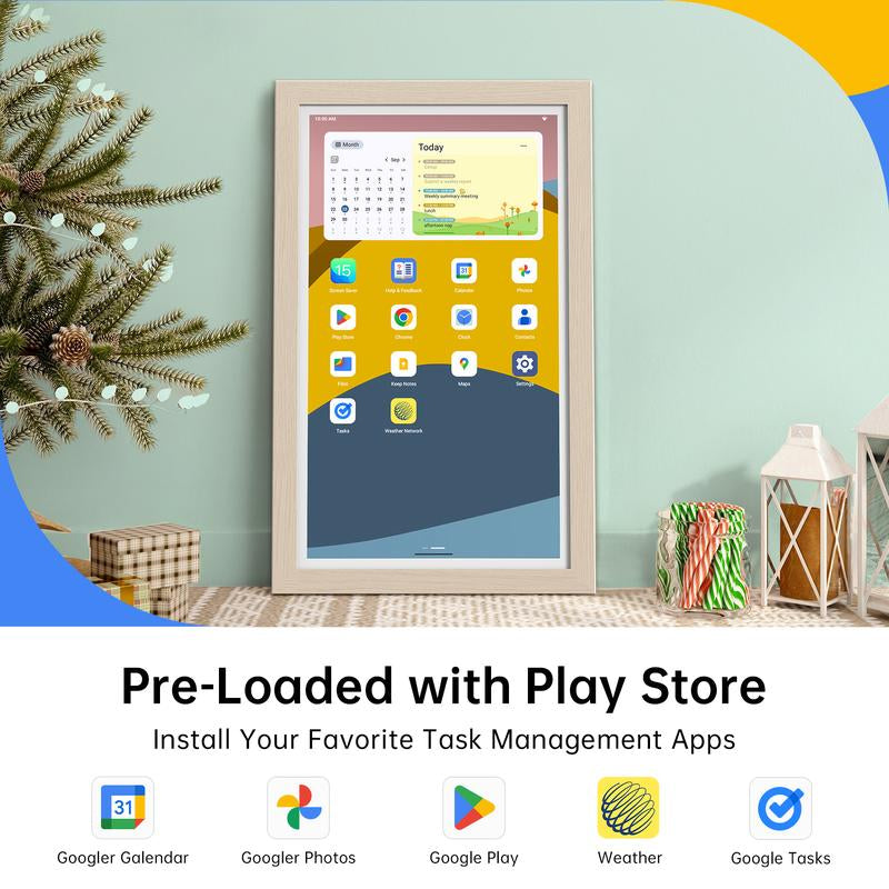 Apolosign Smart Digital Calendar - 21.5" & 15.6" Interactive Touch Screen for Family Schedules, Chore Charts & Home Décor - Wall Mountable Planner