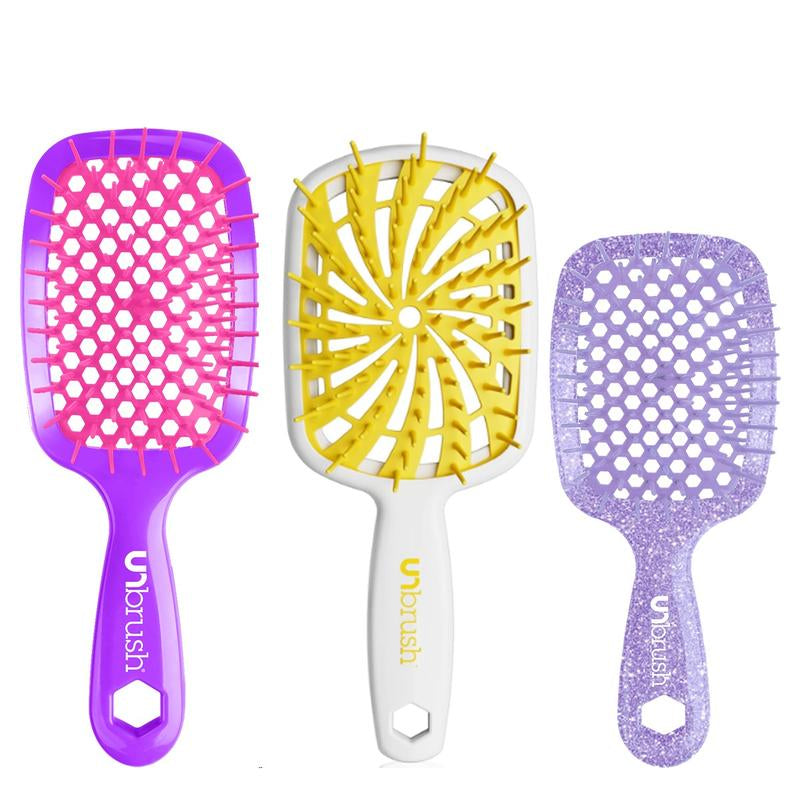 Ultimate Unbrush Detangling Brush Set: Classic, Plus & Mini for Effortless Hair Care