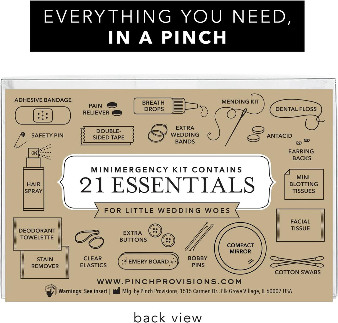 Ultimate Emergency Mini Travel Kit: 21 Essential Day-Trip or Wedding Day Must-Haves - The Perfect Gift for Bridal Showers!