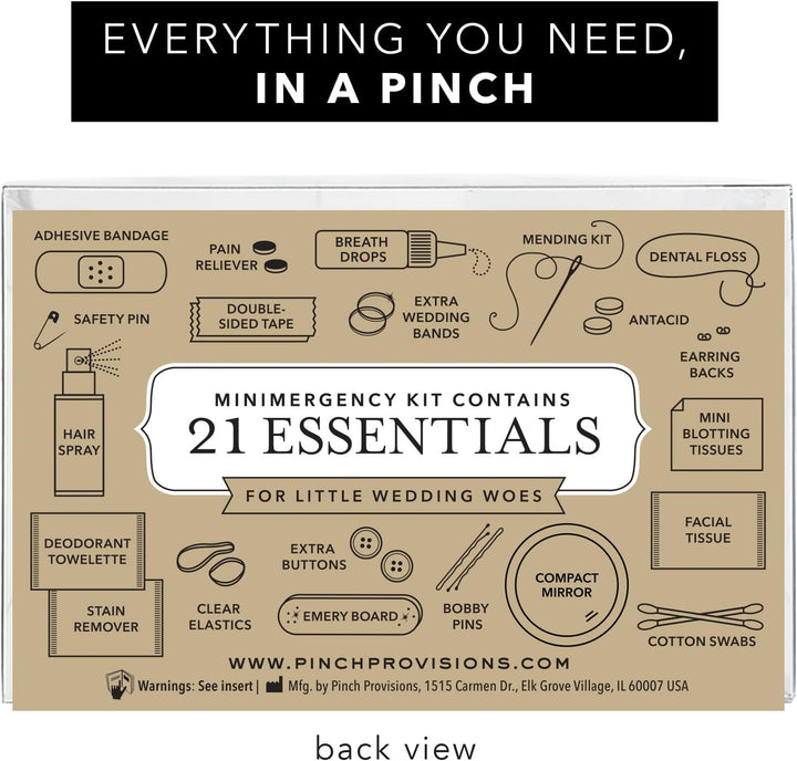 Ultimate Emergency Mini Travel Kit: 21 Essential Day-Trip or Wedding Day Must-Haves - The Perfect Gift for Bridal Showers!