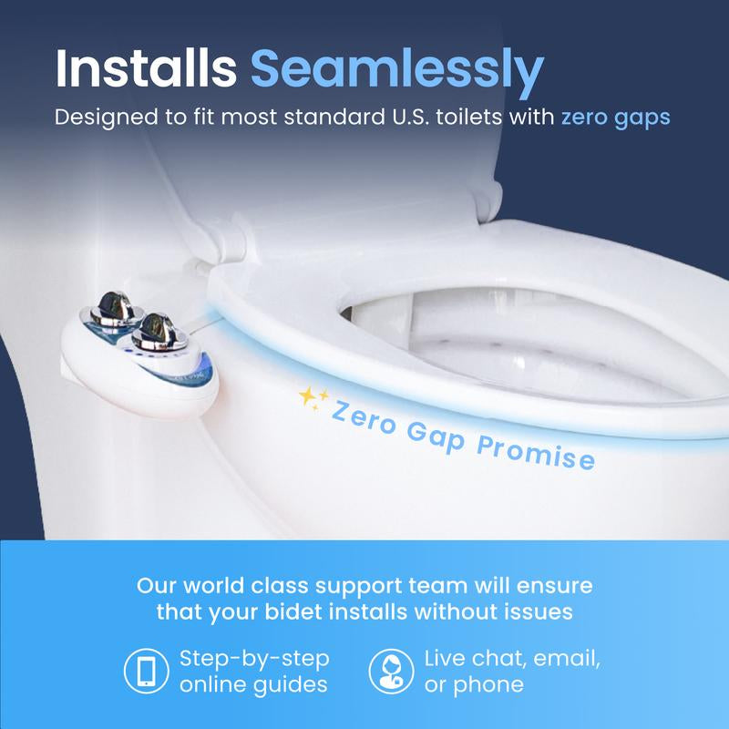 LUXE NEO 185 Bidet Attachment - Self-Cleaning Dual Nozzle, Adjustable Water Pressure for Ultimate Comfort and Hygiene
