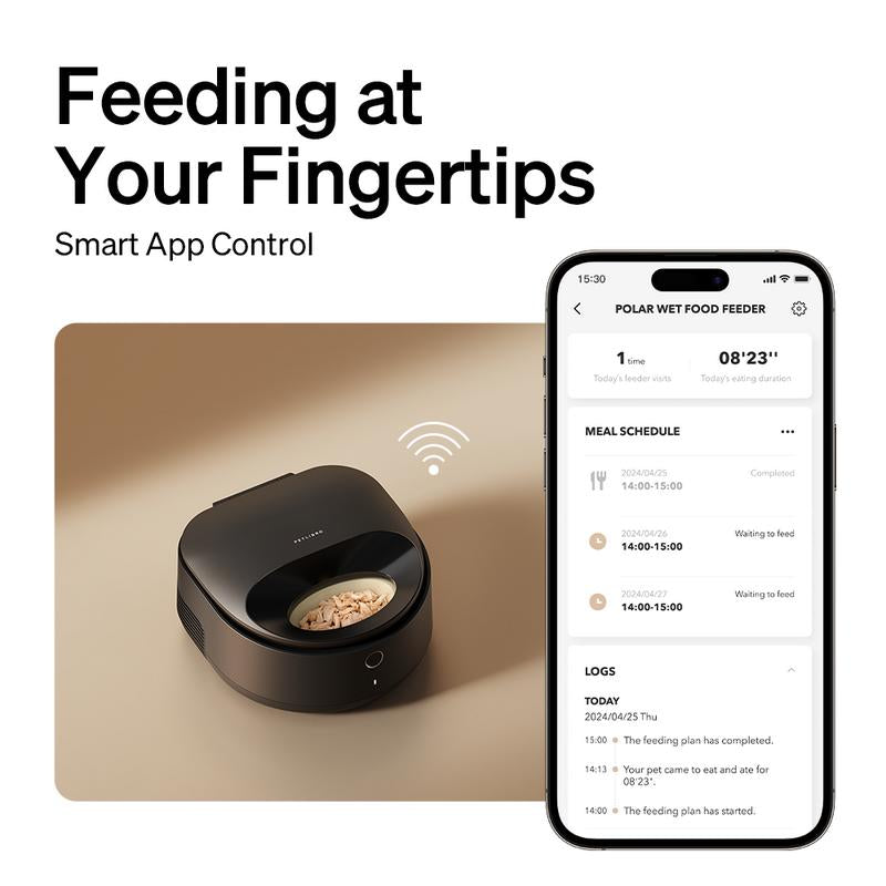 Revolutionary PETLIBRO Automatic Cat Feeder - WiFi-Controlled Refrigerated Wet Food Dispenser with 3-Day Freshness & Timed Meals!