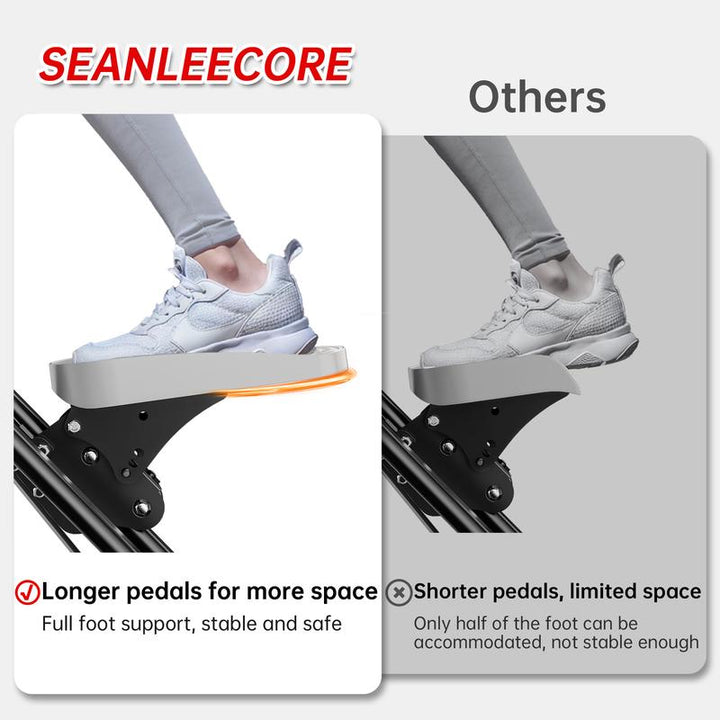 Ultimate Climber & Stepper Machine for Full Body Workouts - Adjustable Incline, 300LBS Capacity, Rope & Pulley Resistance, LCD Monitor - Perfect for Home Gym Cardio Training