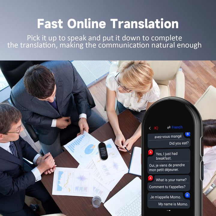 Vormor Portable Language Translator Device - 138 Languages, 3.1" Screen, Smart Voice & Photo Translation, Rechargeable & Multifunctional for Travel, Learning & Office Use