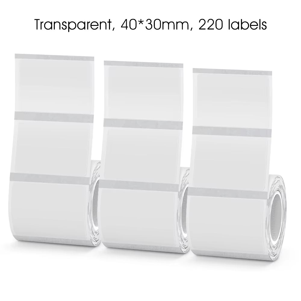 Compact Bluetooth Mini Label Printer - Inkless Thermal Adhesive Sticker & Barcode Maker P50