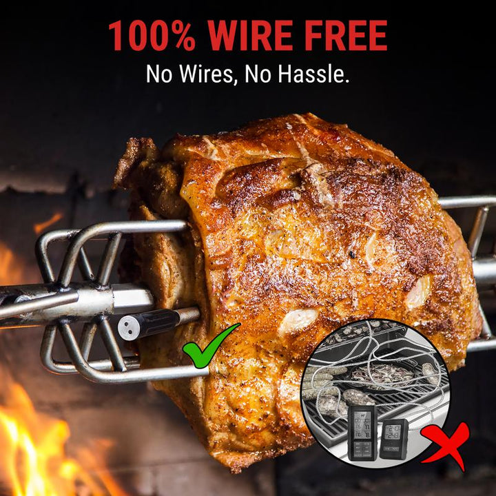 Tempspike Core Bluetooth Meat Thermometer – Rechargeable, Waterproof, High Accuracy, Fast Readings, App Compatible, with Coupon & Free Gift!