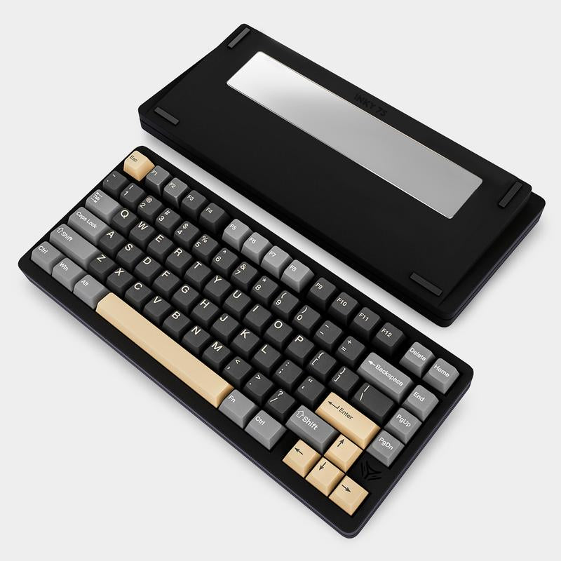 Elecfox INKY75 75% Aluminum Mechanical Keyboard - Rechargeable RGB Backlight, Perfect Father's Day Gift for PC Gamers!