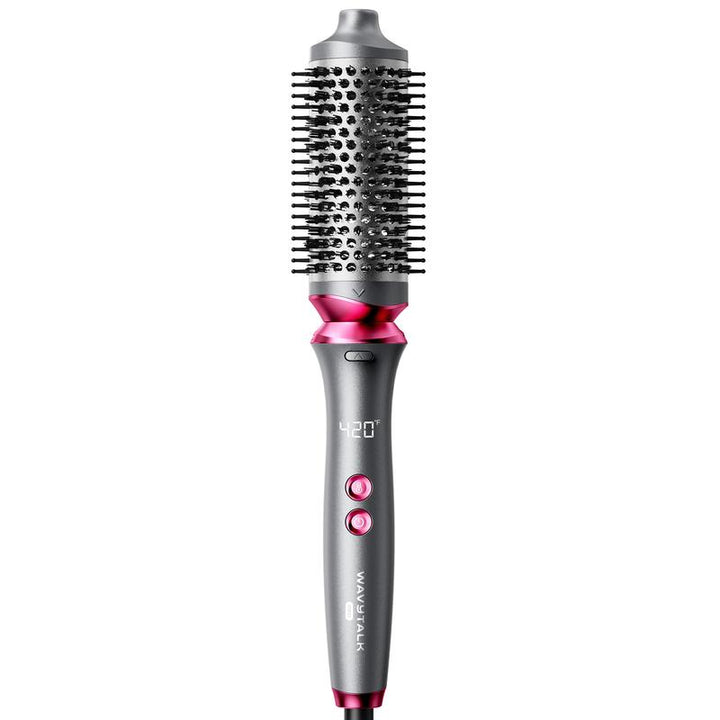 Wavytalk Heatwave Pro Ionic Thermal Brush Set - Achieve Salon-Quality Shine & Effortless Blowouts with Interchangeable Brushes for All Hair Lengths - Stylish Pink Design