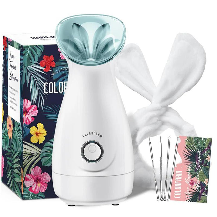 Spring Comfort Nano Ionic Facial Care Set for Women - Includes Headband & 4 Blackhead Tools - Perfect Back to School Summer Gift!