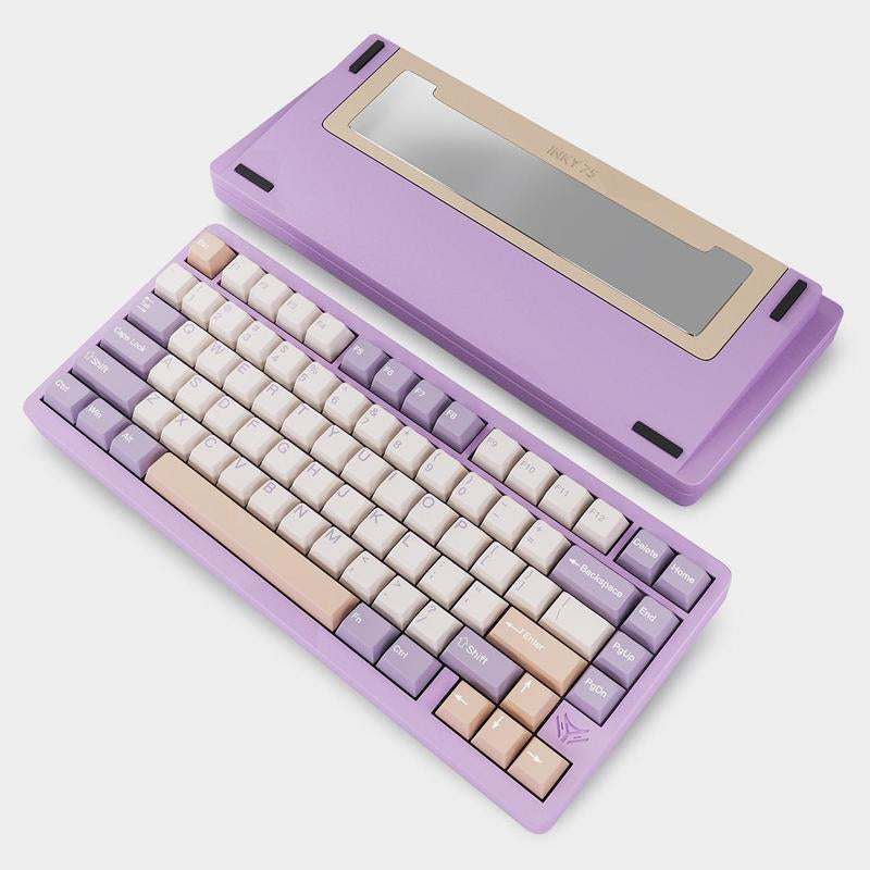 Elecfox INKY75 75% Aluminum Mechanical Keyboard - Rechargeable RGB Backlight, Perfect Father's Day Gift for PC Gamers!