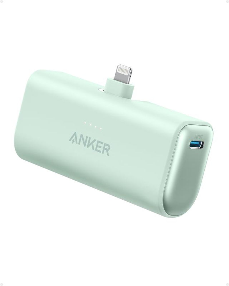 Anker Nano Power Bank, 12W Built-In Lightning Connector and 22.5W Built-In USB-C Connector, for Iphone 14/13/12 Series