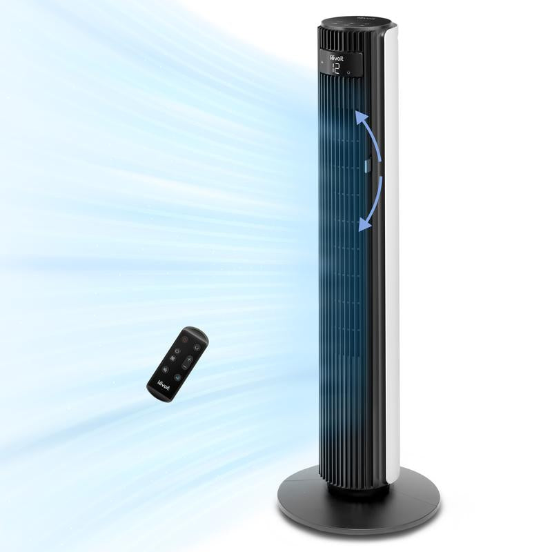 LEVOIT Classic 42" Oscillating Tower Fan - Ultra Quiet, 4 Modes, 12H Timer, Powerful 25Ft/S Velocity for Bedroom Comfort
