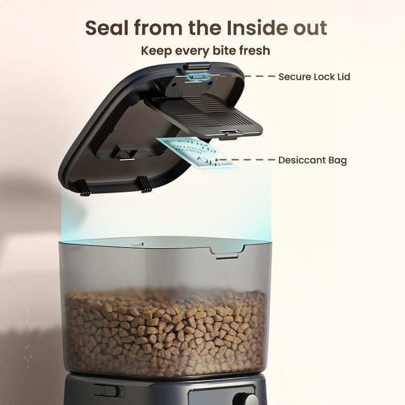 Oneisall 3.5L Automatic Cat Feeder - Timed Food Dispenser for Dogs, Cats & Small Pets