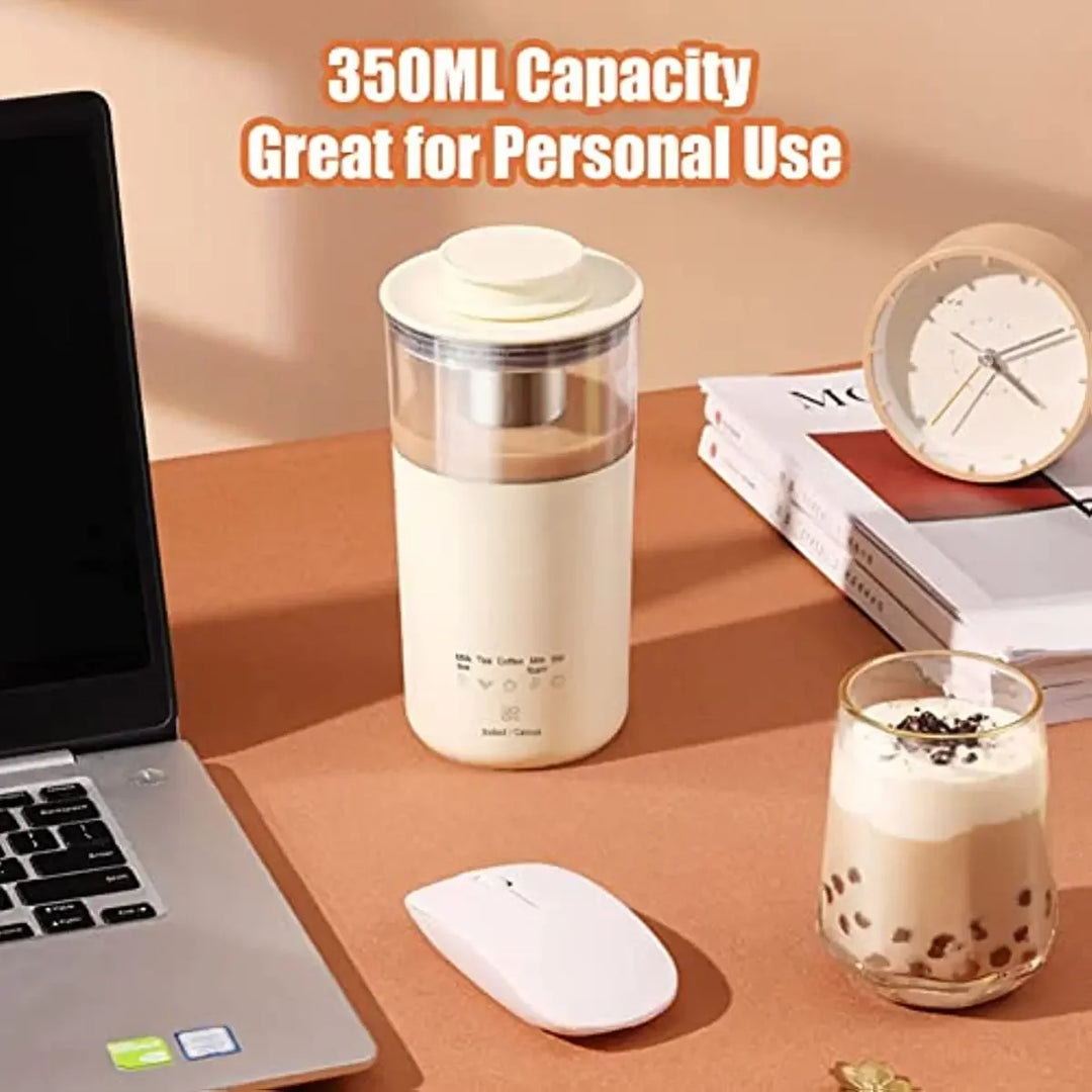 5-in-1 Portable Electric Coffee and Tea Maker with Milk Frother - Your Ultimate Health-Preserving Drink Solution!