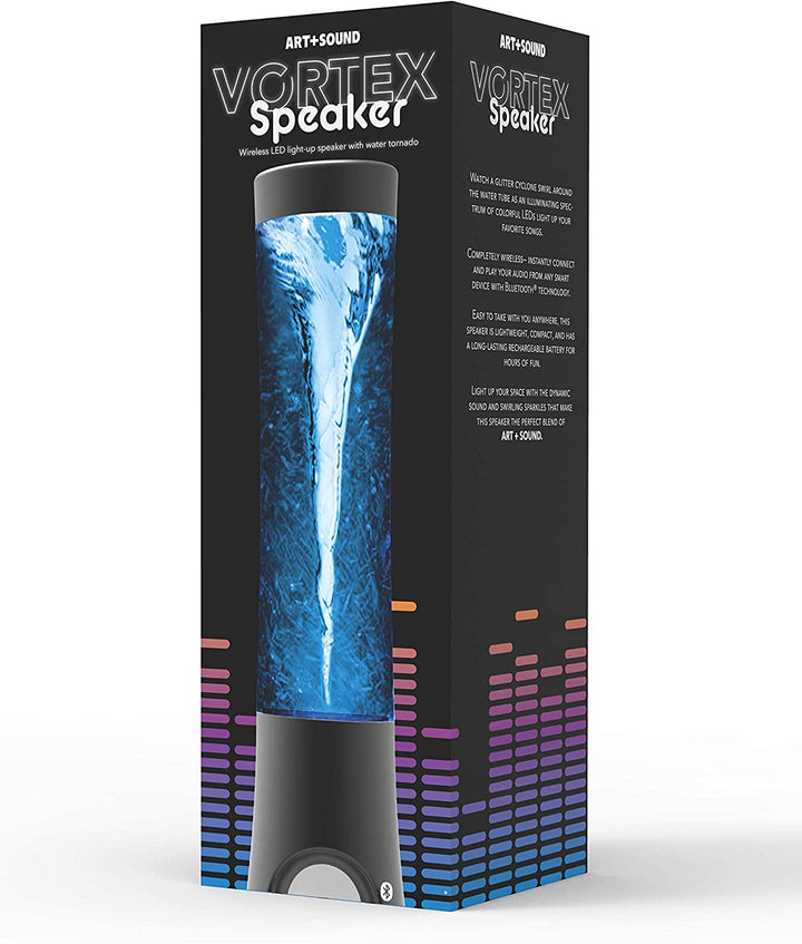 Vortex Tornado TWS Bluetooth Speaker - Portable, Bass-Boosted with 7 LED Light Show & Dual Connectivity for Ultimate Home and Outdoor Enjoyment!