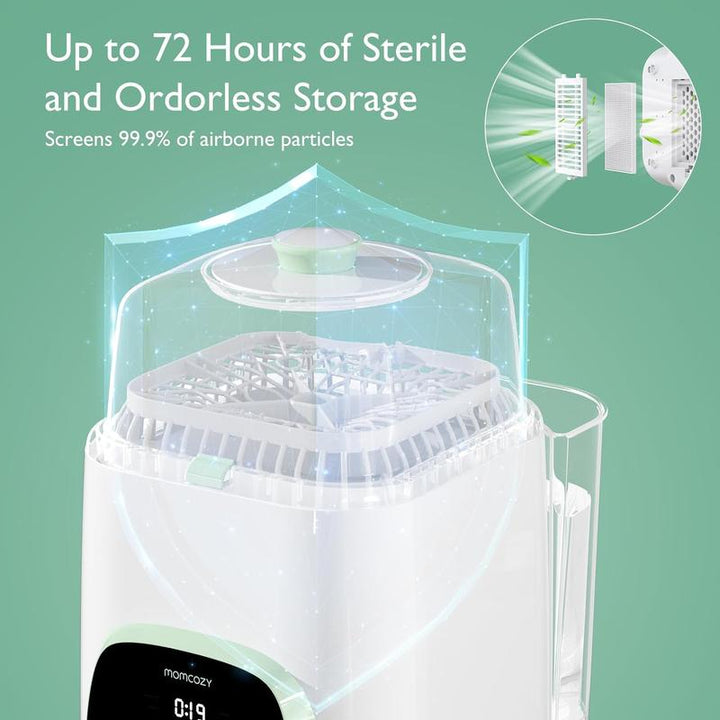 Momcozy Kleanpal Pro: Ultimate Baby Bottle Washer, Sterilizer & Dryer Combo - Effortless Cleaning for All Bottles & Baby Items!