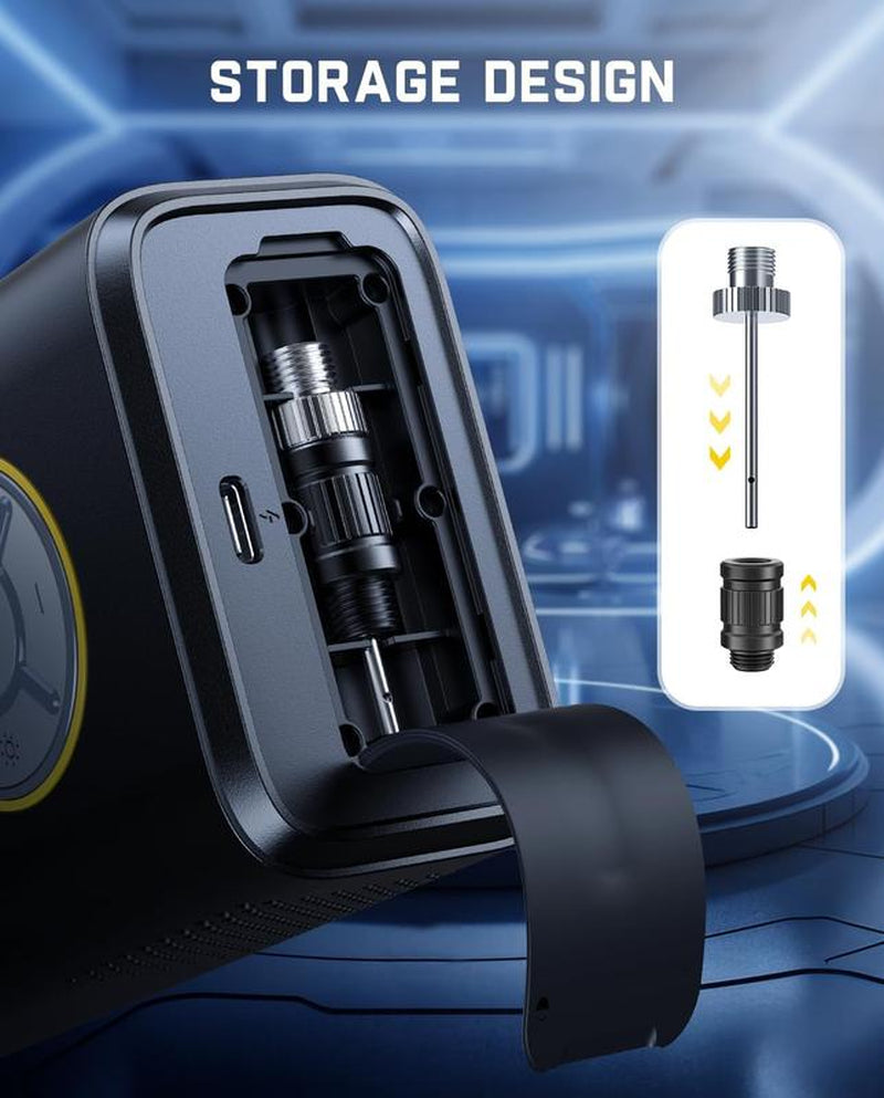 Fanttik X9 Pro Cordless Tire Inflator - 150PSI High-Pressure, Smart ON/OFF Hose, Lightweight 17Oz, 4+N Auto Stop Modes