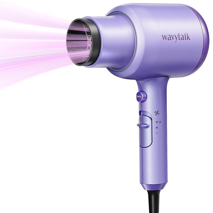 Wavytalk Ionic Hair Dryer - 1875W Quick-Dry with Ceramic Heat Protection, Lightweight & Quiet, Includes Diffuser & Styling Comb for All Hair Types