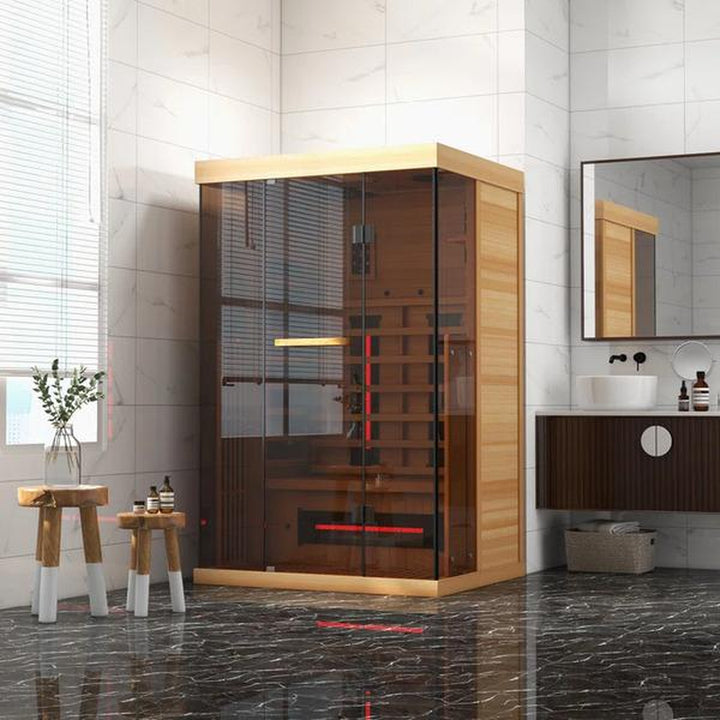 Premium 2-Person Infrared Sauna with Bluetooth Compatibility for Ultimate Relaxation