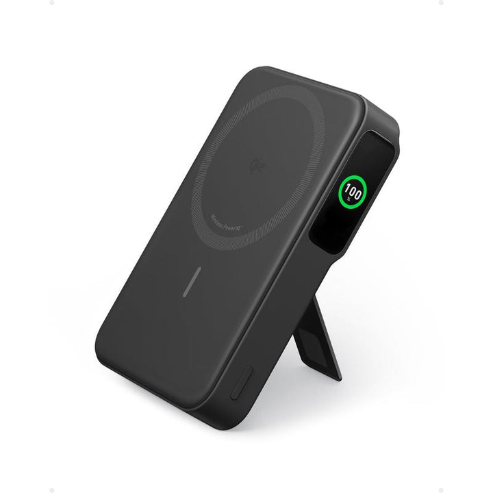 Anker Maggo 10,000mAh Power Bank - Qi2-Certified 15W Ultra-Fast MagSafe Charger with Smart Display & Foldable Stand