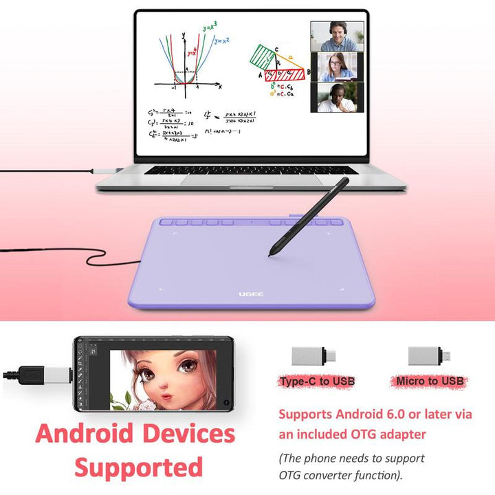Portable Digital Drawing Tablet with Battery-Free Stylus - Perfect for Art, Writing & Home Office - 10 Programmable Keys - Ideal Summer Gift