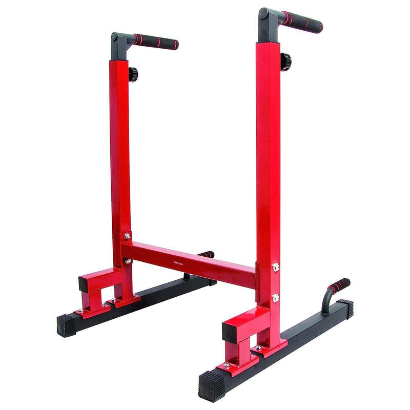 Balancefrom 500Lb Capacity Multi-Function Home Gym Dip Stand & Pull-Up Bar - Ultimate Upper Body Workout Equipment for Triceps and Strength Training