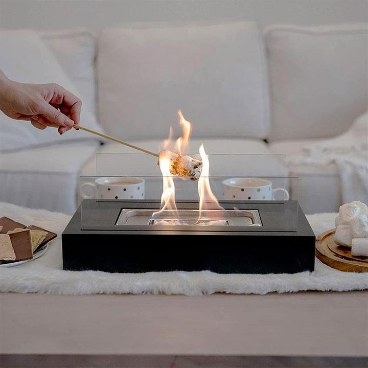 Portable Table Top Fireplace - Modern Indoor & Outdoor Fire Pit for Home, Patio, Balcony & Living Room Decor