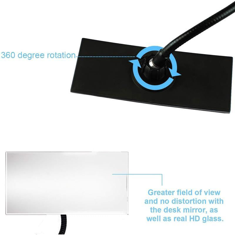 Versatile Adjustable Clip-On Convex Mirror for Selfies, Tripods, and Security - Perfect for Influencers and UGC Creators!