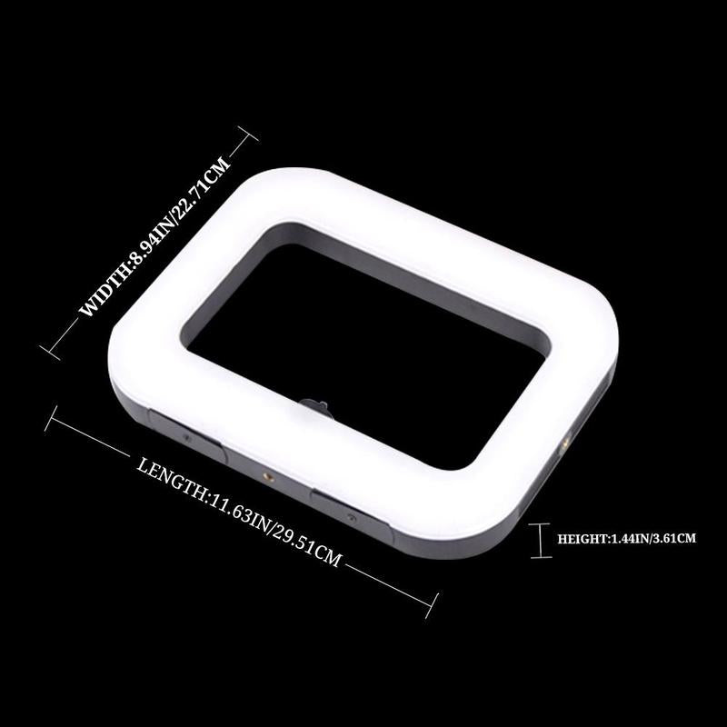 USB Rechargeable Selfie Ring LED Ring Light, Clip-On Selfie Fill Light, Mobile Power Supply for Charging Other Devices, Tripod Light, Photography Flash, Videography Equipment, Stabilize Mobile Phone Lens