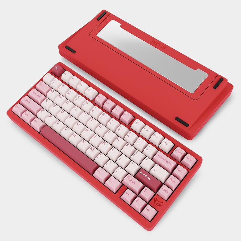 Elecfox INKY75 75% Aluminum Mechanical Keyboard - Rechargeable RGB Backlight, Perfect Father's Day Gift for PC Gamers!
