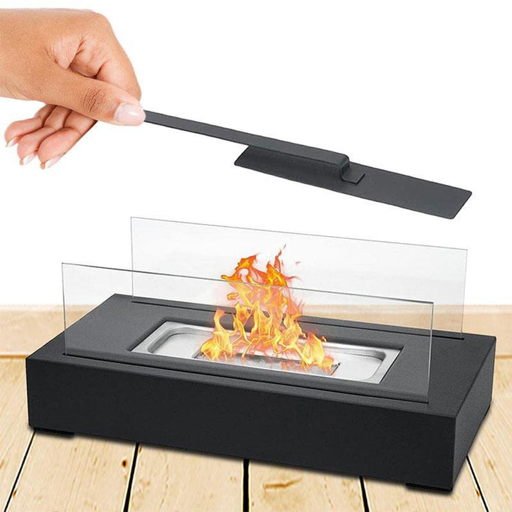 Portable Table Top Fireplace - Modern Indoor & Outdoor Fire Pit for Home, Patio, Balcony & Living Room Decor