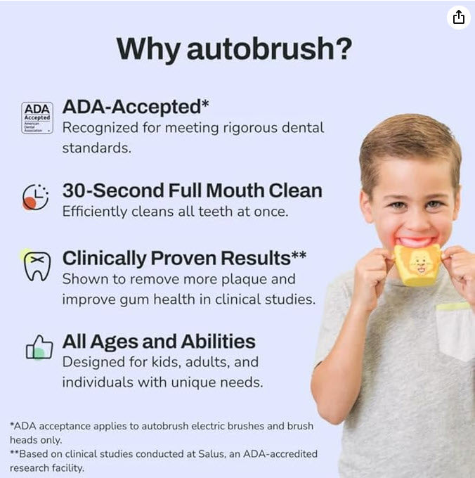 Autobrush® Sonic Pro Kids - Fun & Effective Teeth Cleaning for Children
